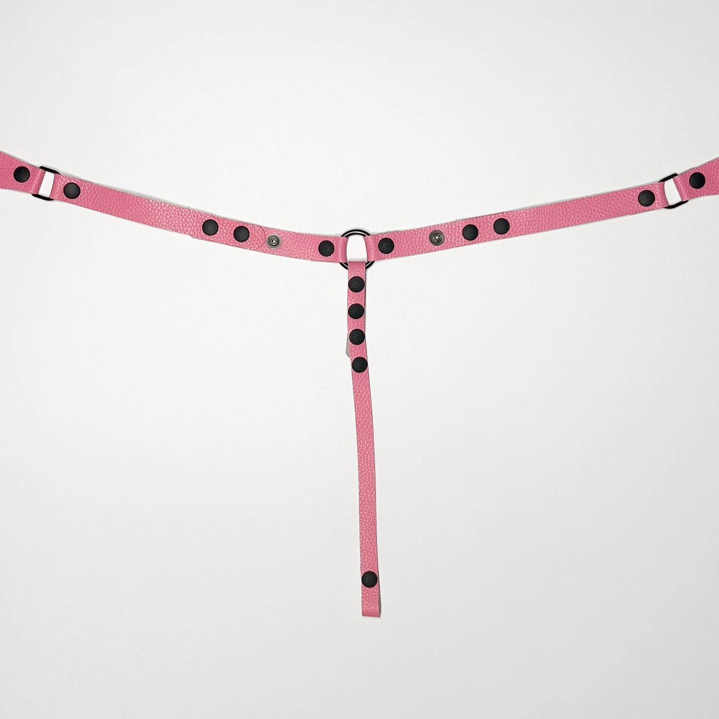 Pink Thong Harness - Black