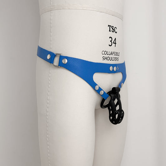 Blue Chastity Harness - Classic