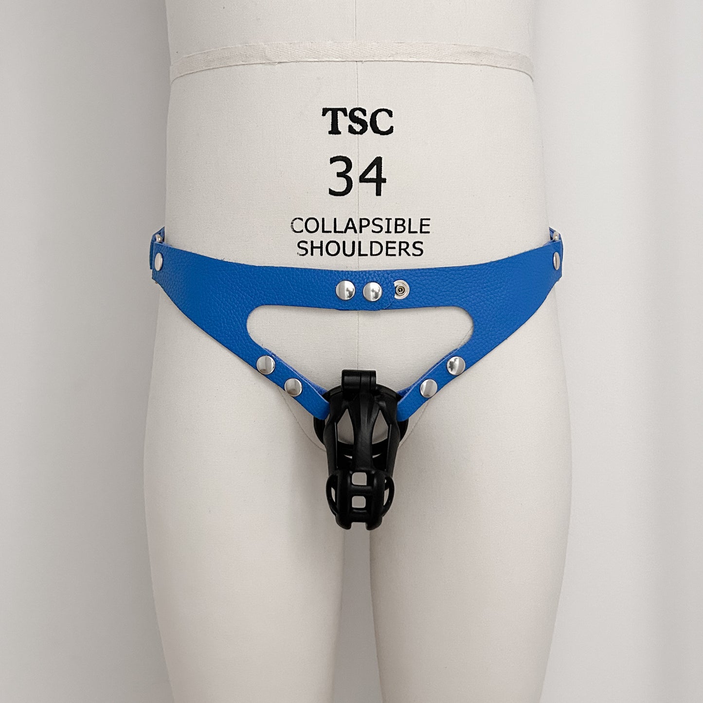 Blue Chastity Harness - Classic