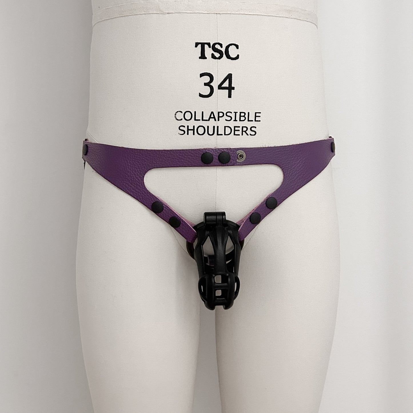 Purple Jock Harness - Black