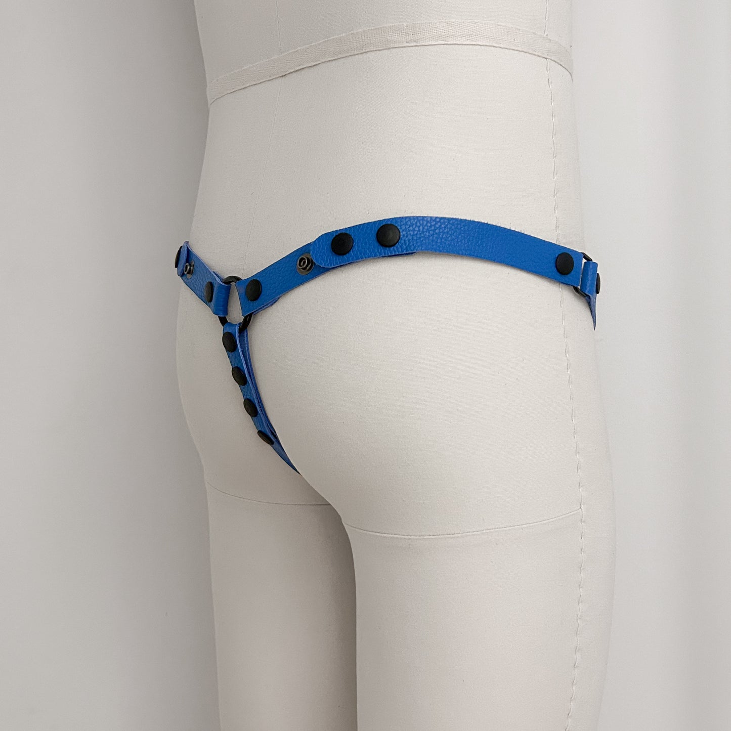 Blue Thong Harness - Black