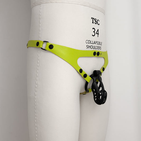 Brat Green Thong Harness - Black