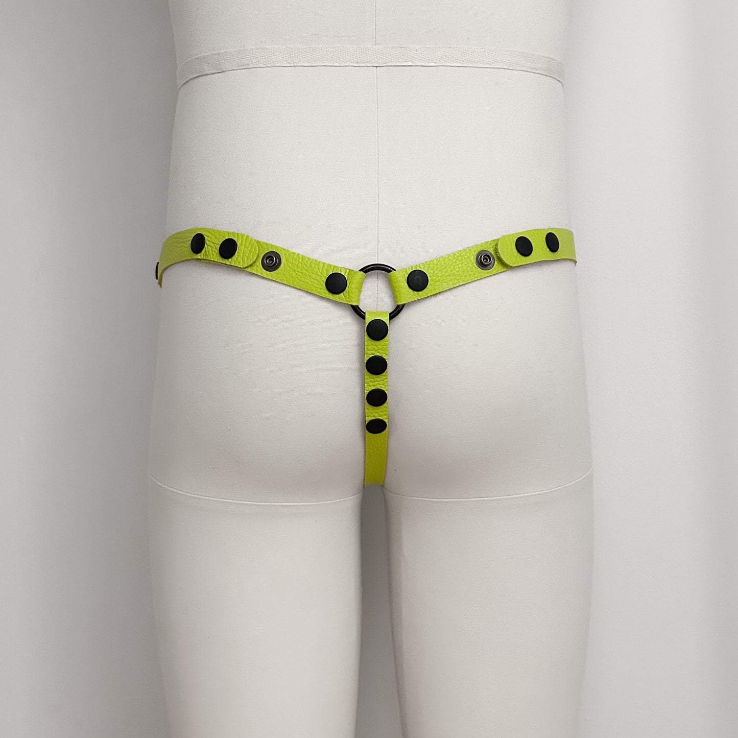 Brat Green Thong Harness - Black