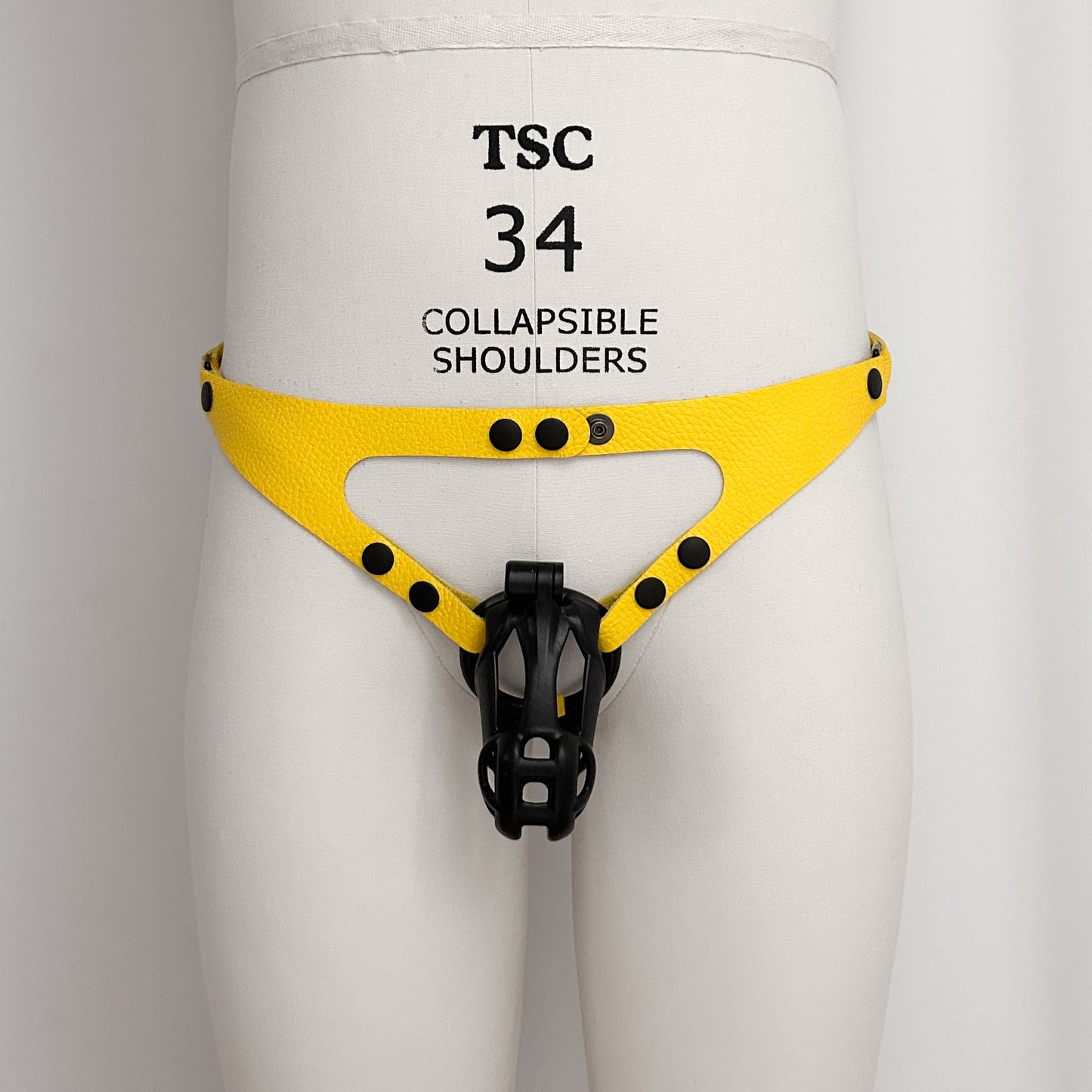Yellow Thong Harness - Black