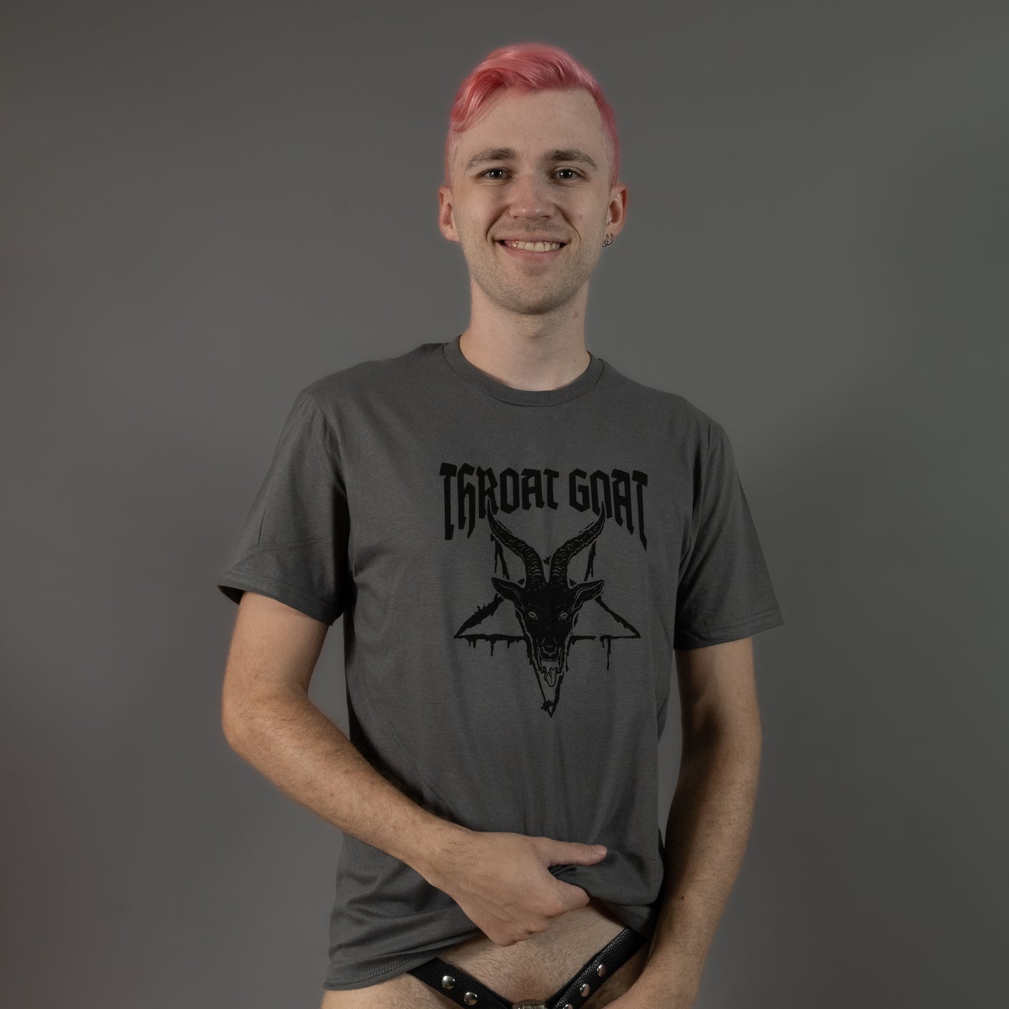Throat Goat - Charcoal - T-Shirt