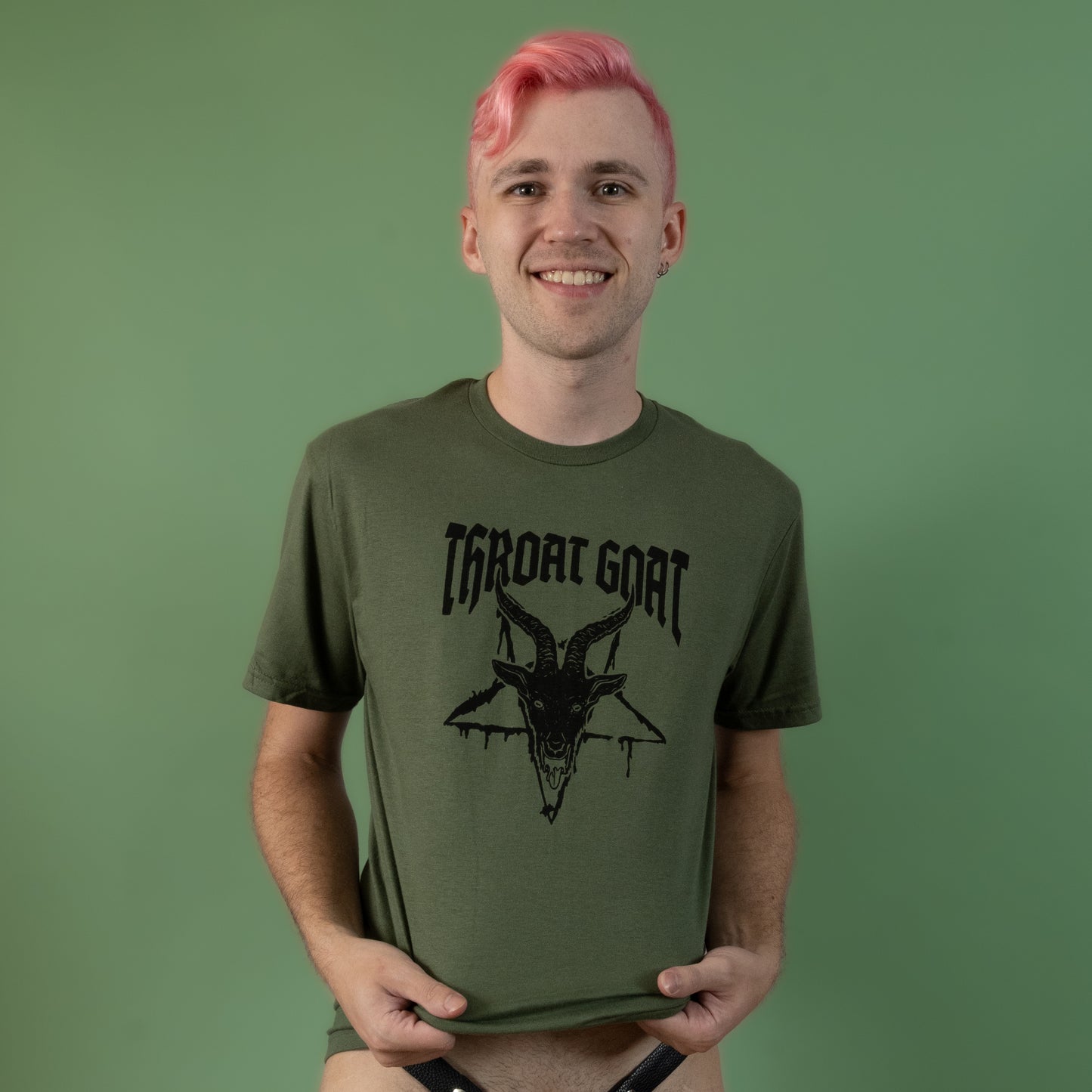 Throat Goat - Green - T-Shirt