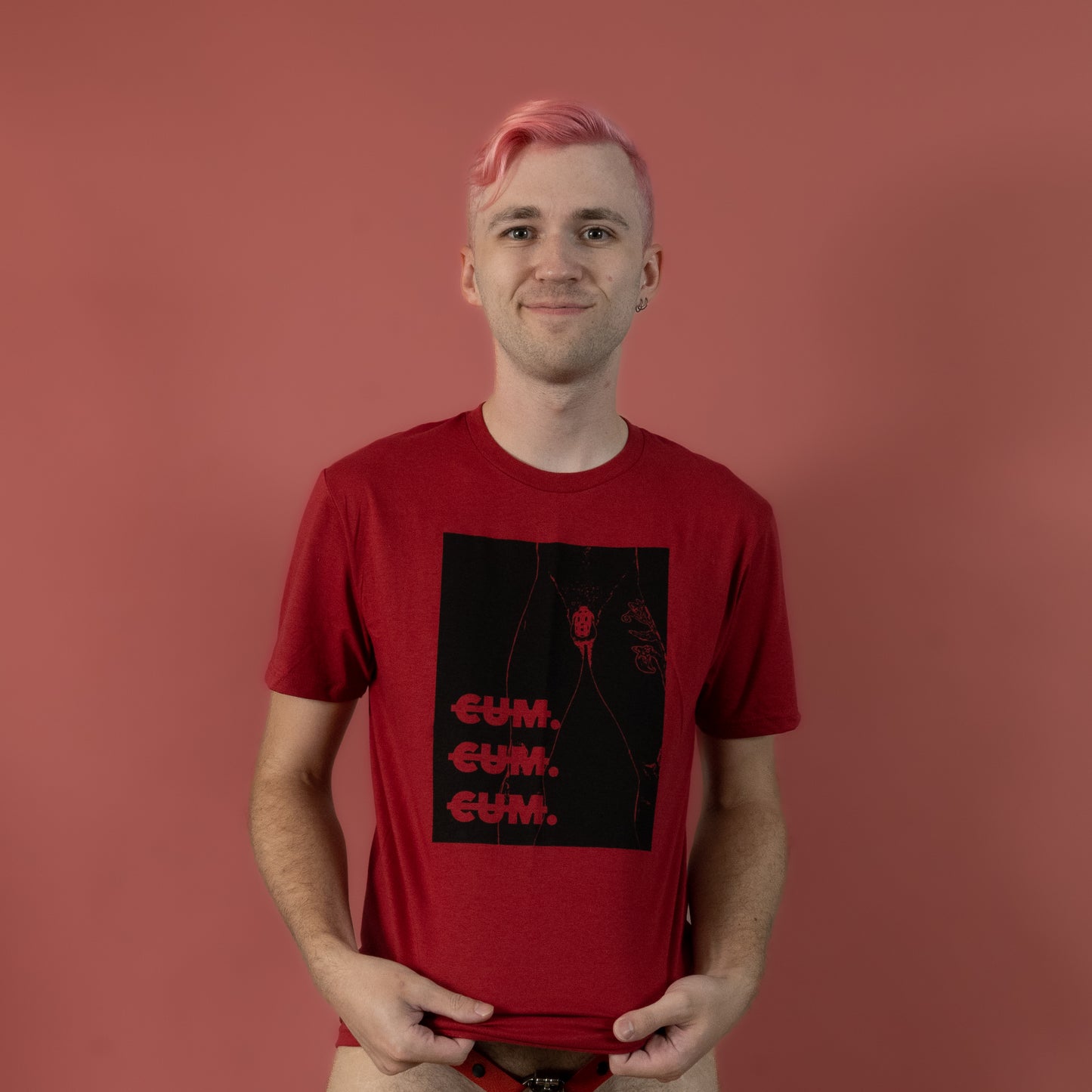 Cum Cum Cum - Red - T-Shirt