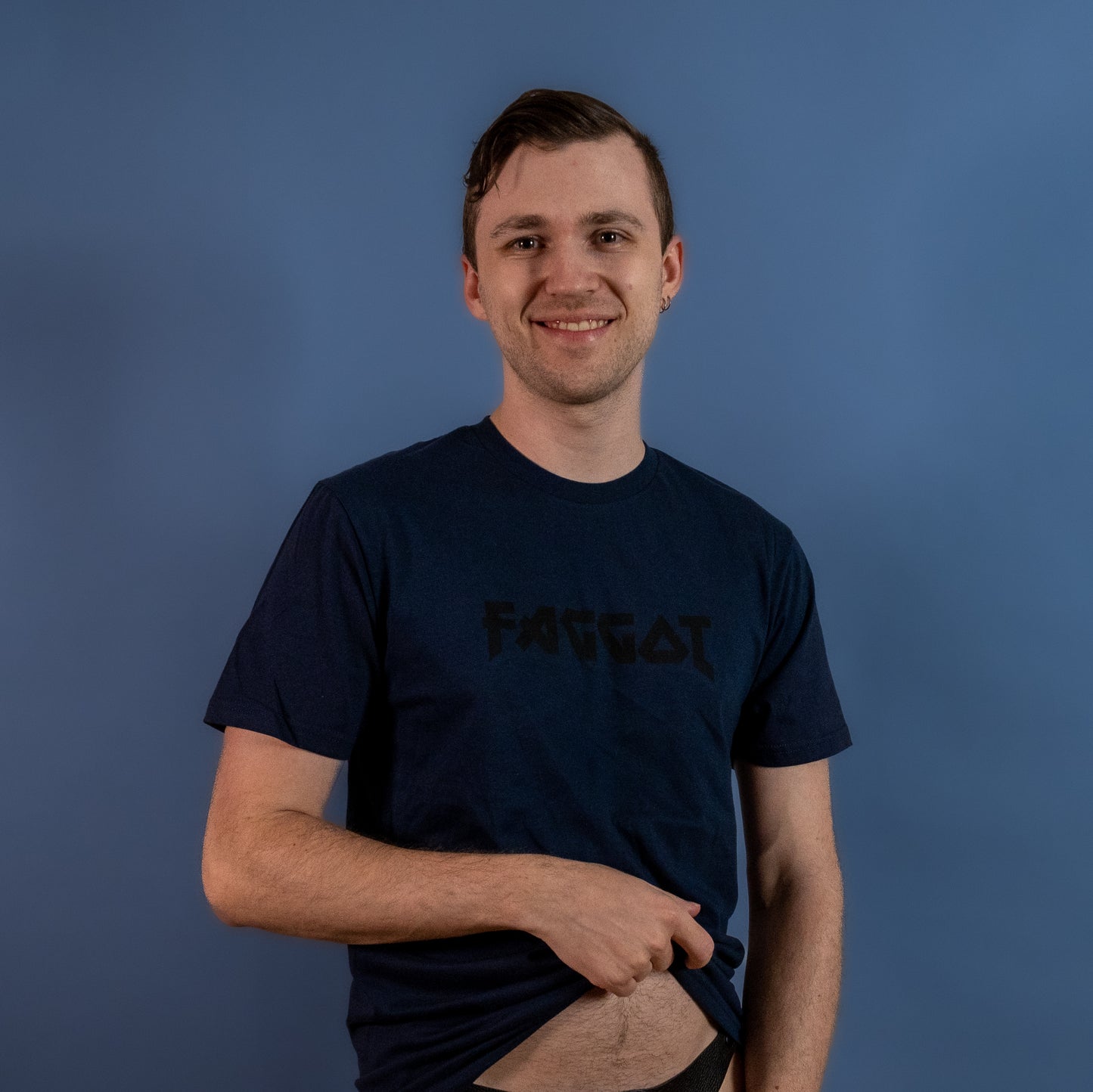 Metal Faggot - Navy Blue - T-Shirt