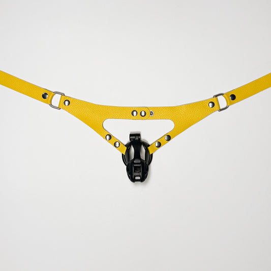 Yellow Chastity Harness - Classic