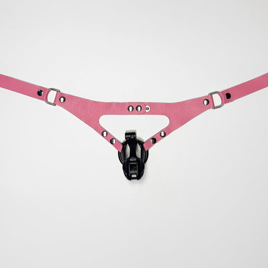 Pink Chastity Harness - Classic