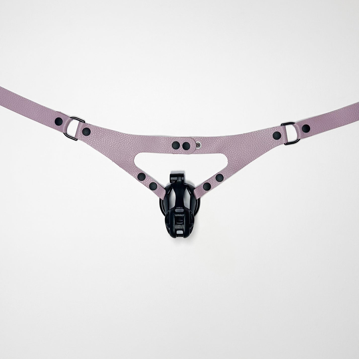 Lilac Chastity Harness - Black