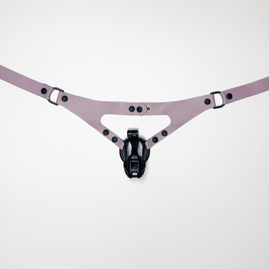 Lilac Chastity Harness - Black