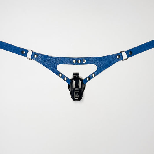Blue Chastity Harness - Classic