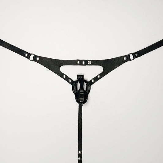 Black Thong Harness - Classic