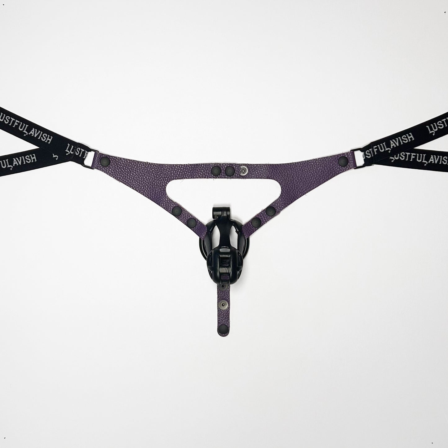 Purple Jock Harness - Black