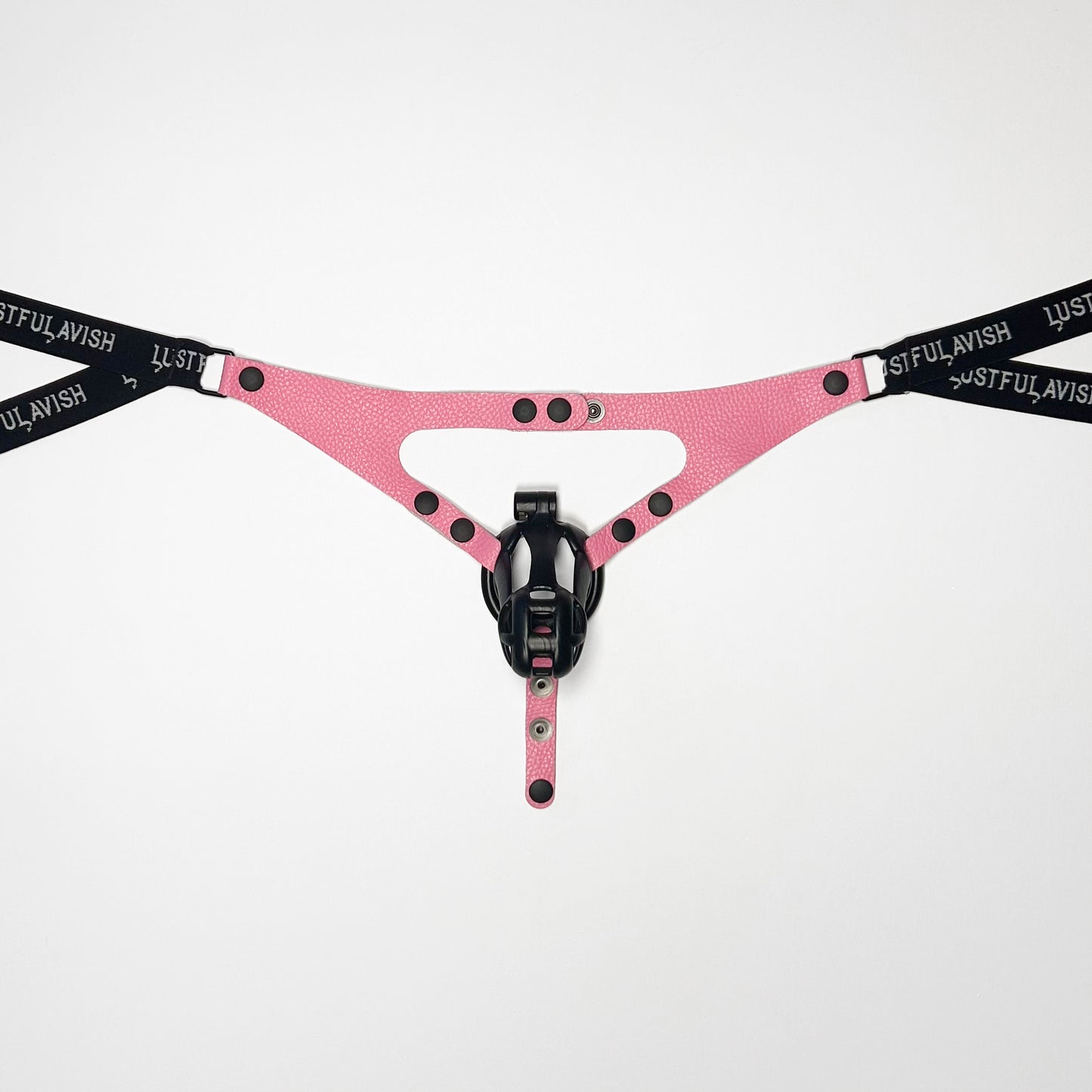 Pink Jock Harness - Black