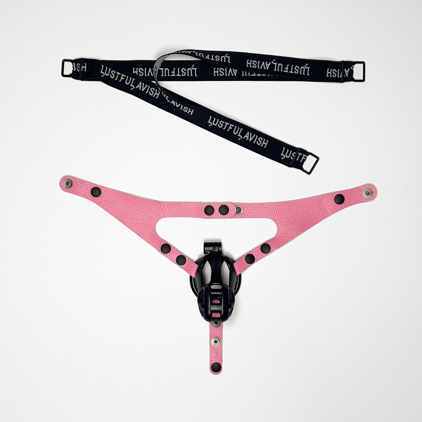 Pink Jock Harness - Black