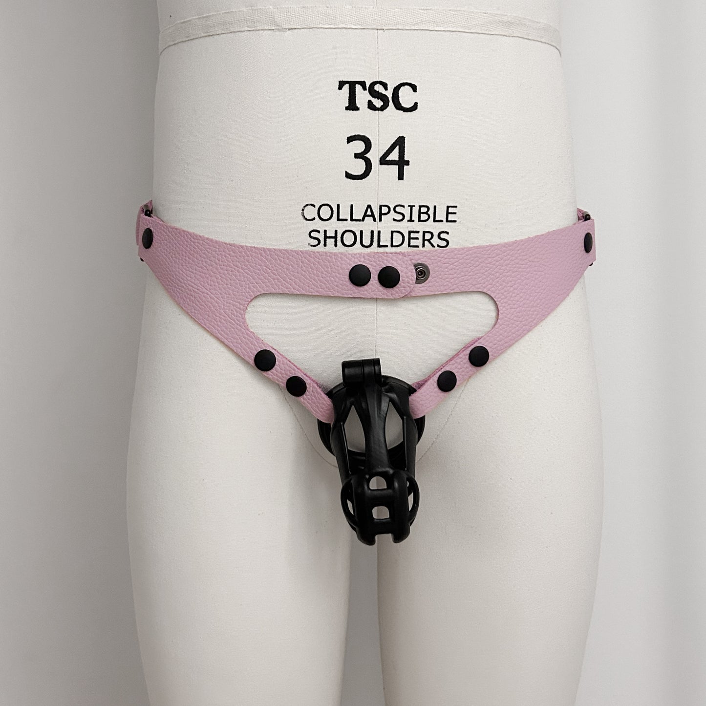 Lilac Chastity Harness - Black