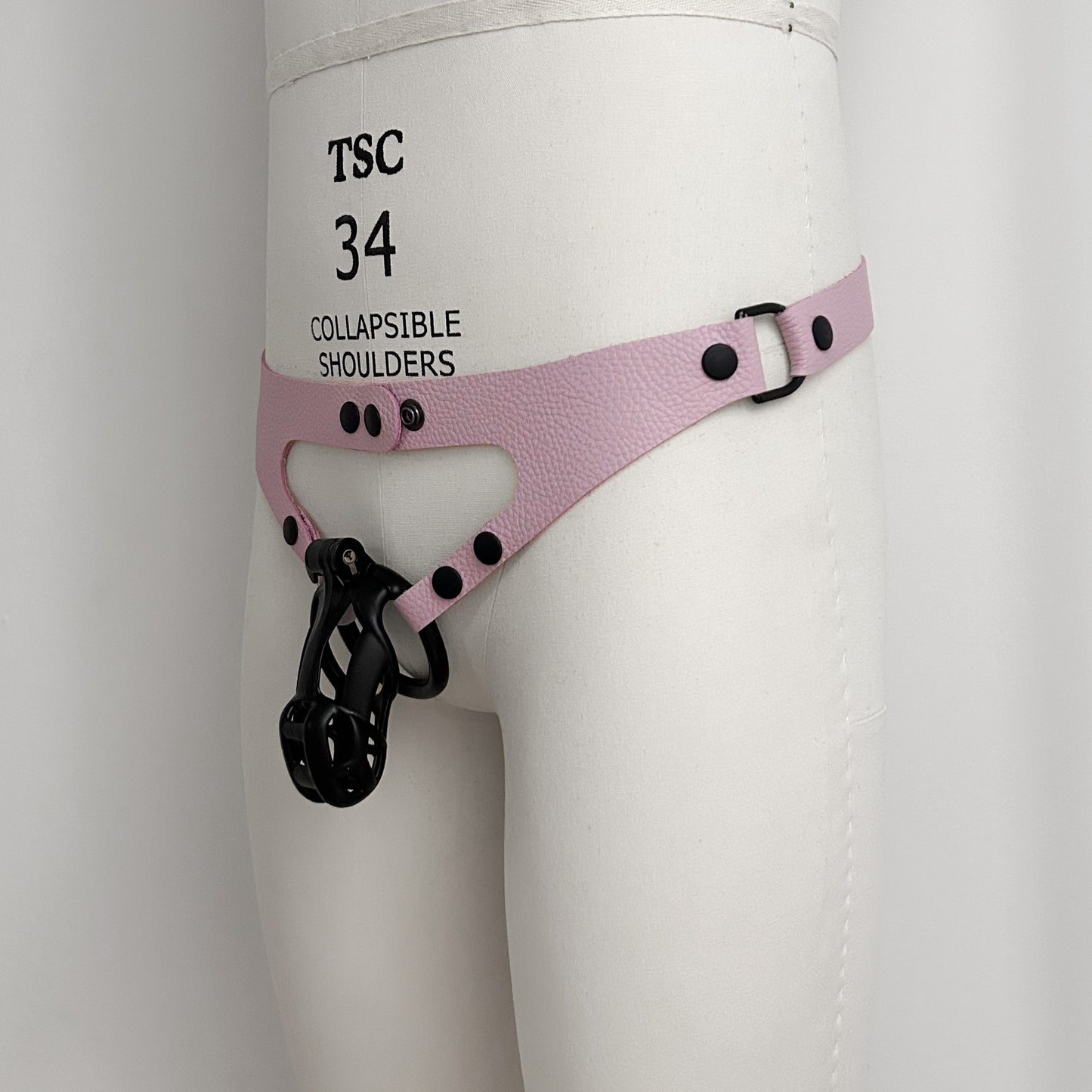 Lilac Chastity Harness - Black