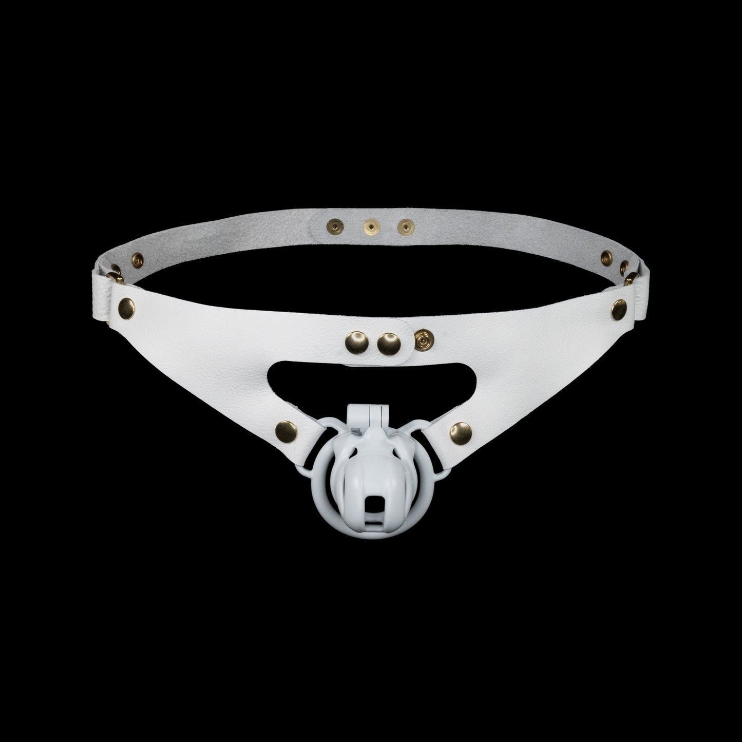 2-Loop Chastity Harness - White