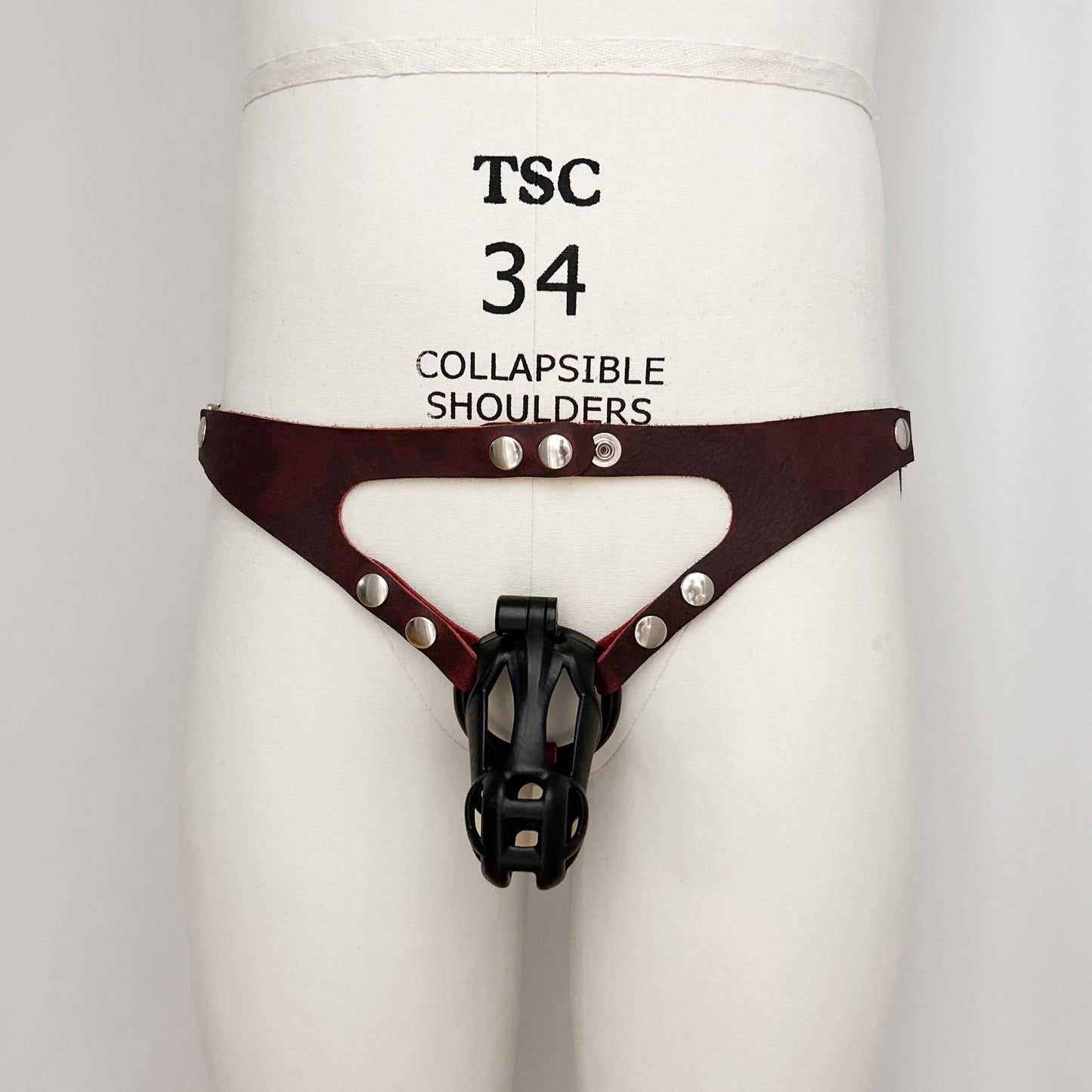 Dark Red Jock Harness - Classic