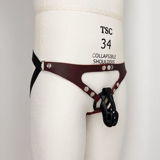 Dark Red Jock Harness - Classic