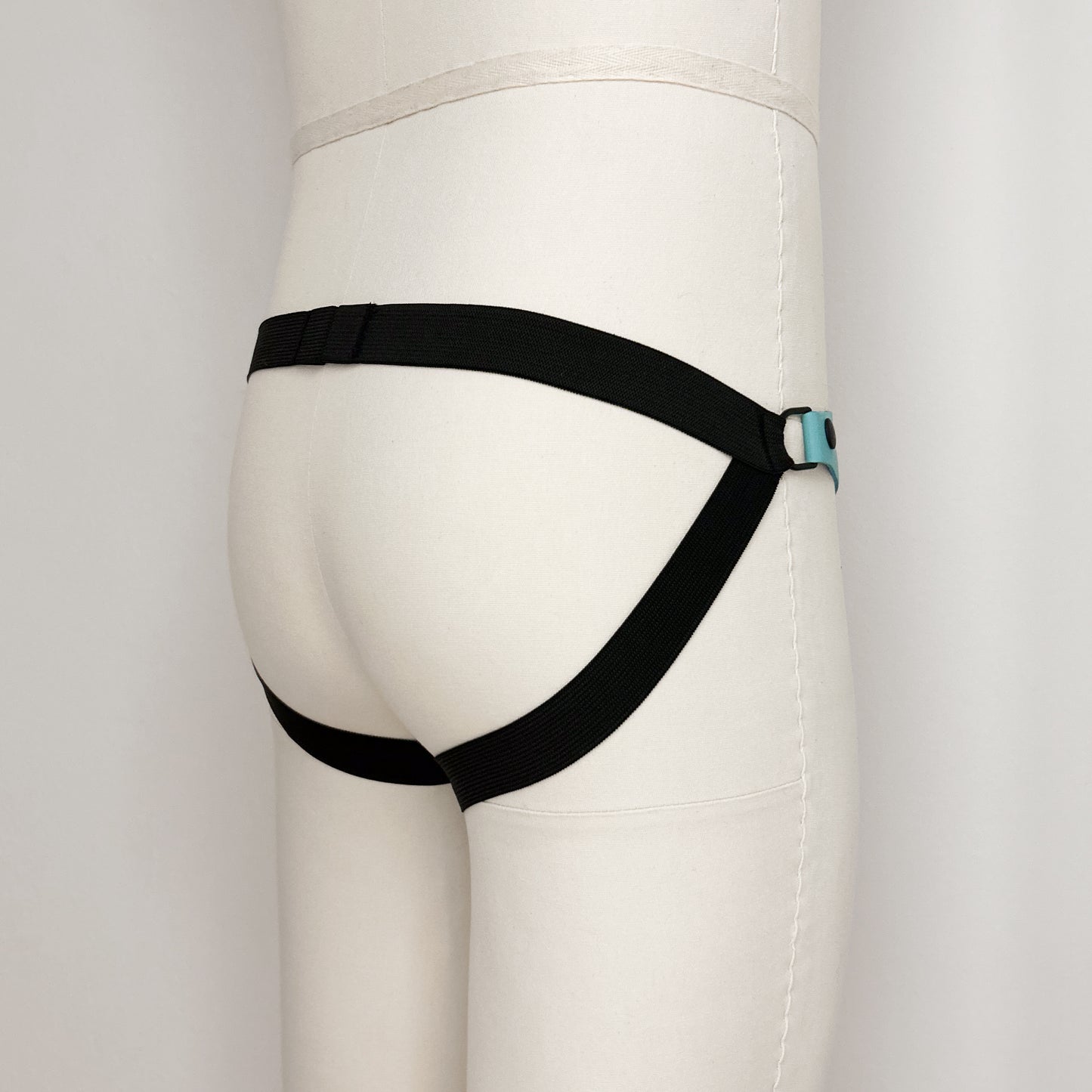 Teal Jock Harness - Black