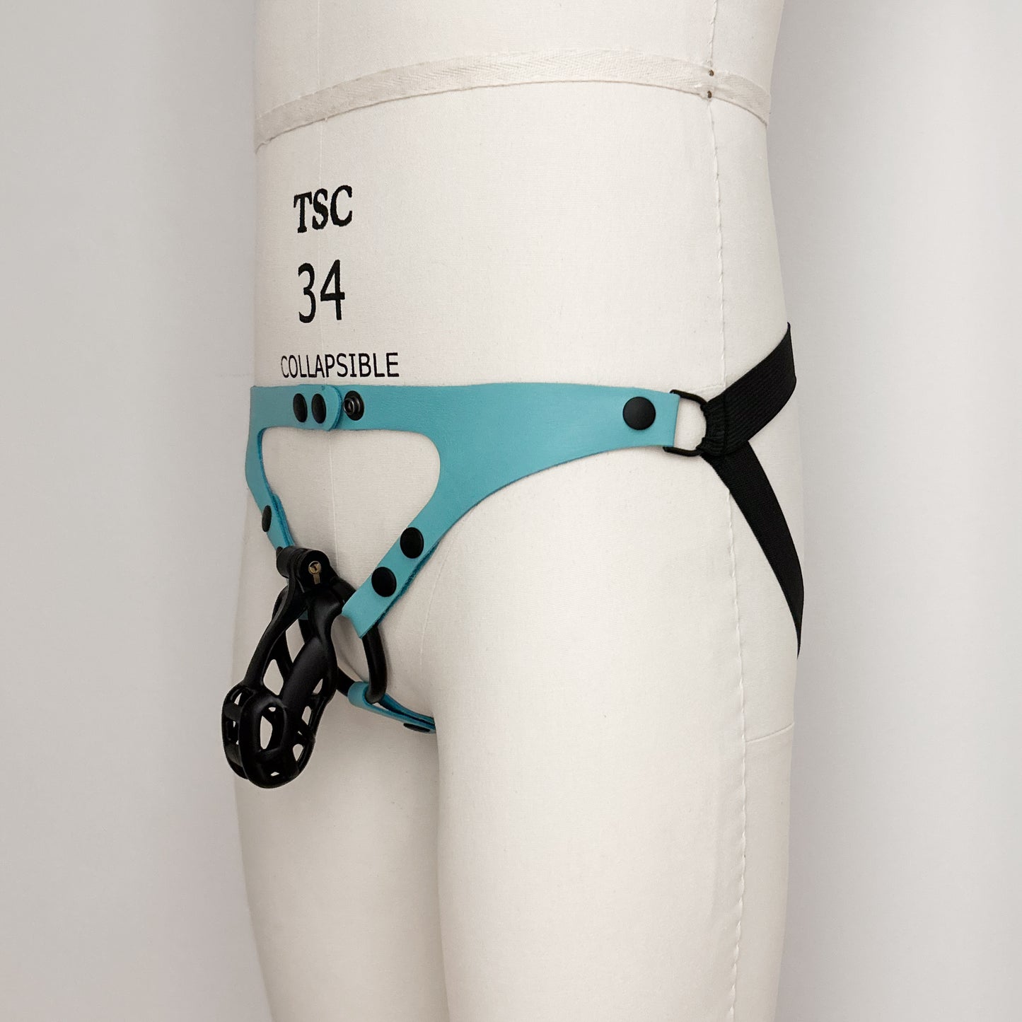 Teal Jock Harness - Black