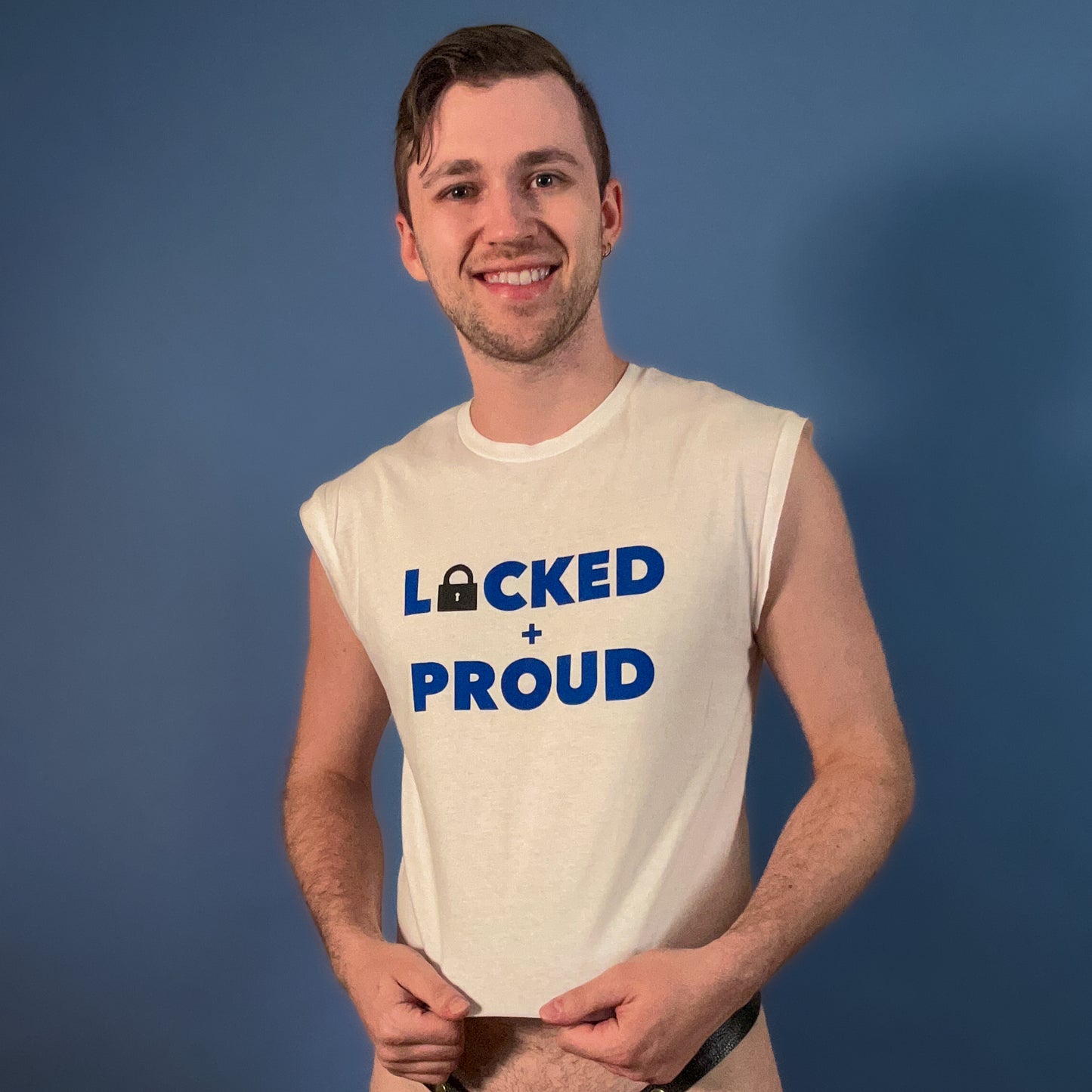 Locked + Proud - Low Cut Sleeveless Crop Top