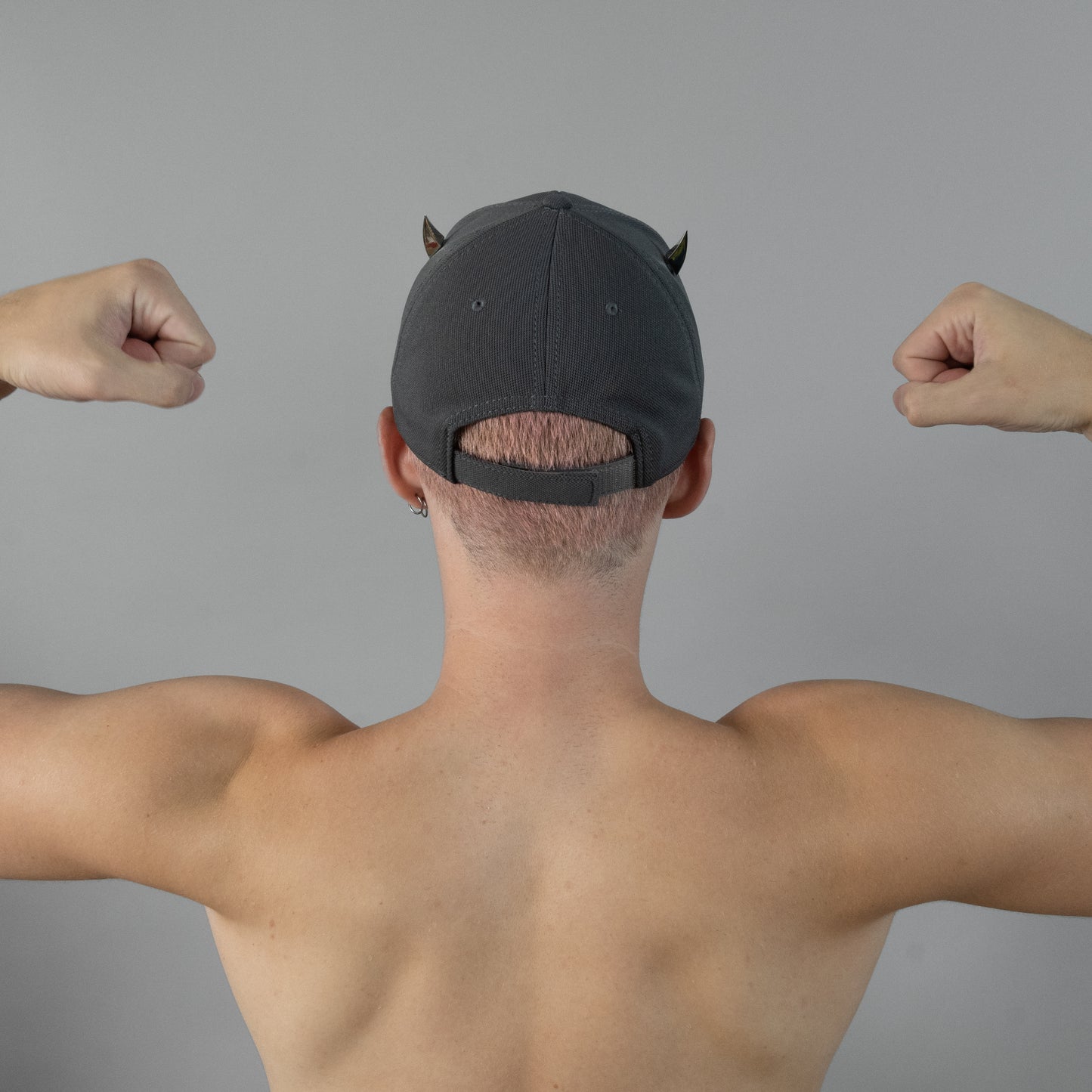 Horny Devil Cap - Grey