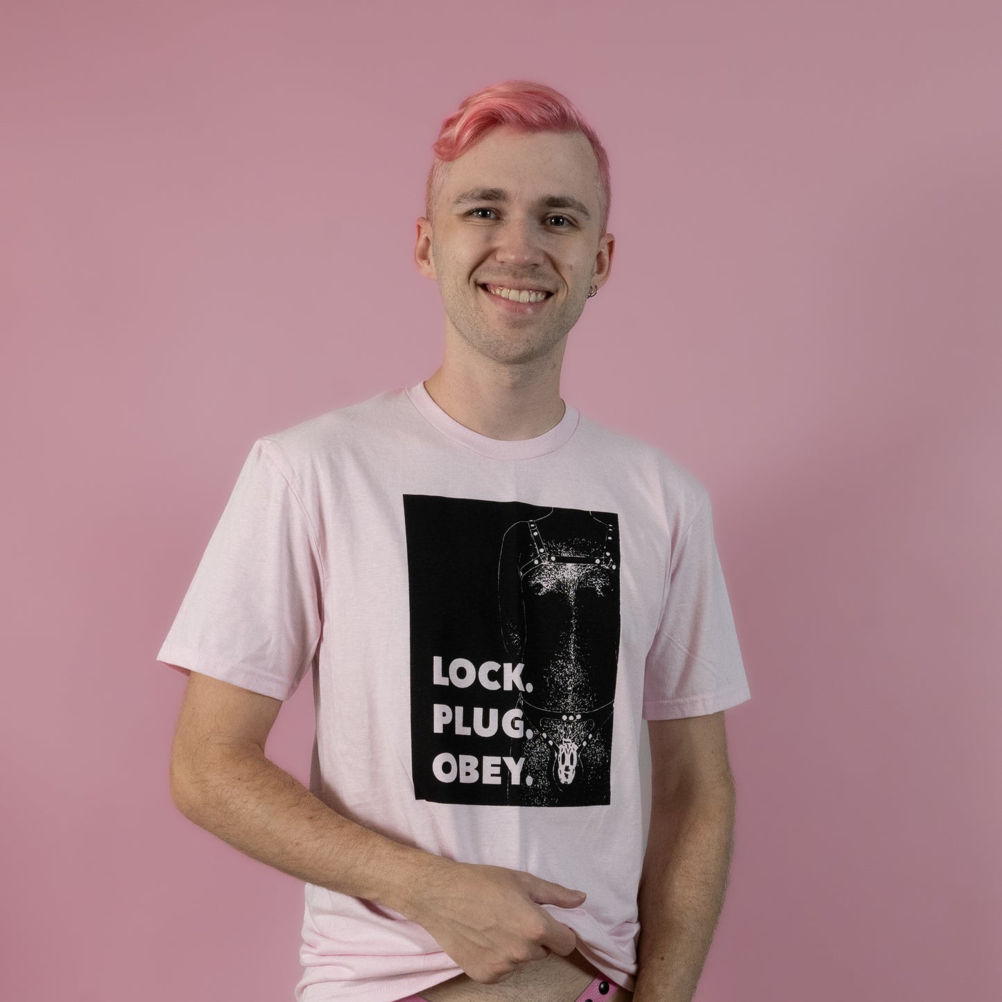 Lock Plug Obey - Pink - T-Shirt
