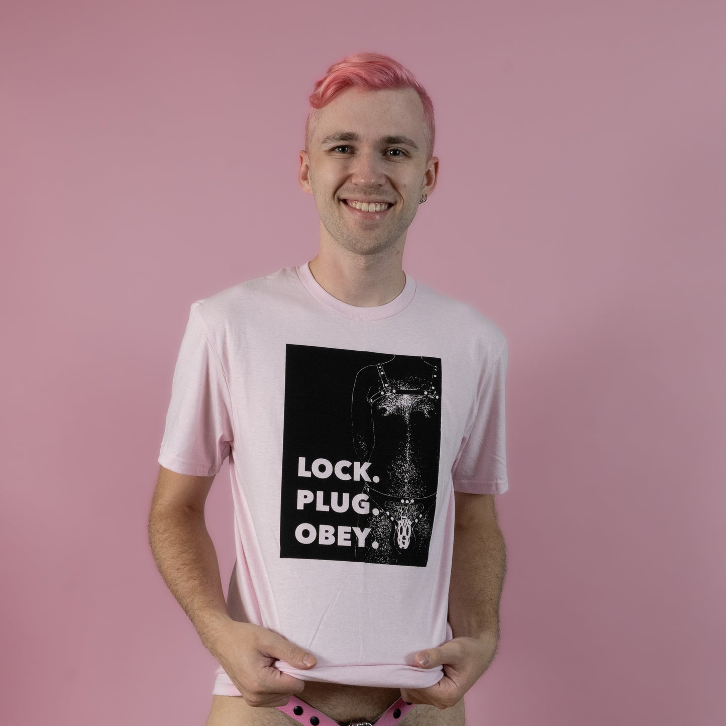 Lock Plug Obey - Pink - T-Shirt