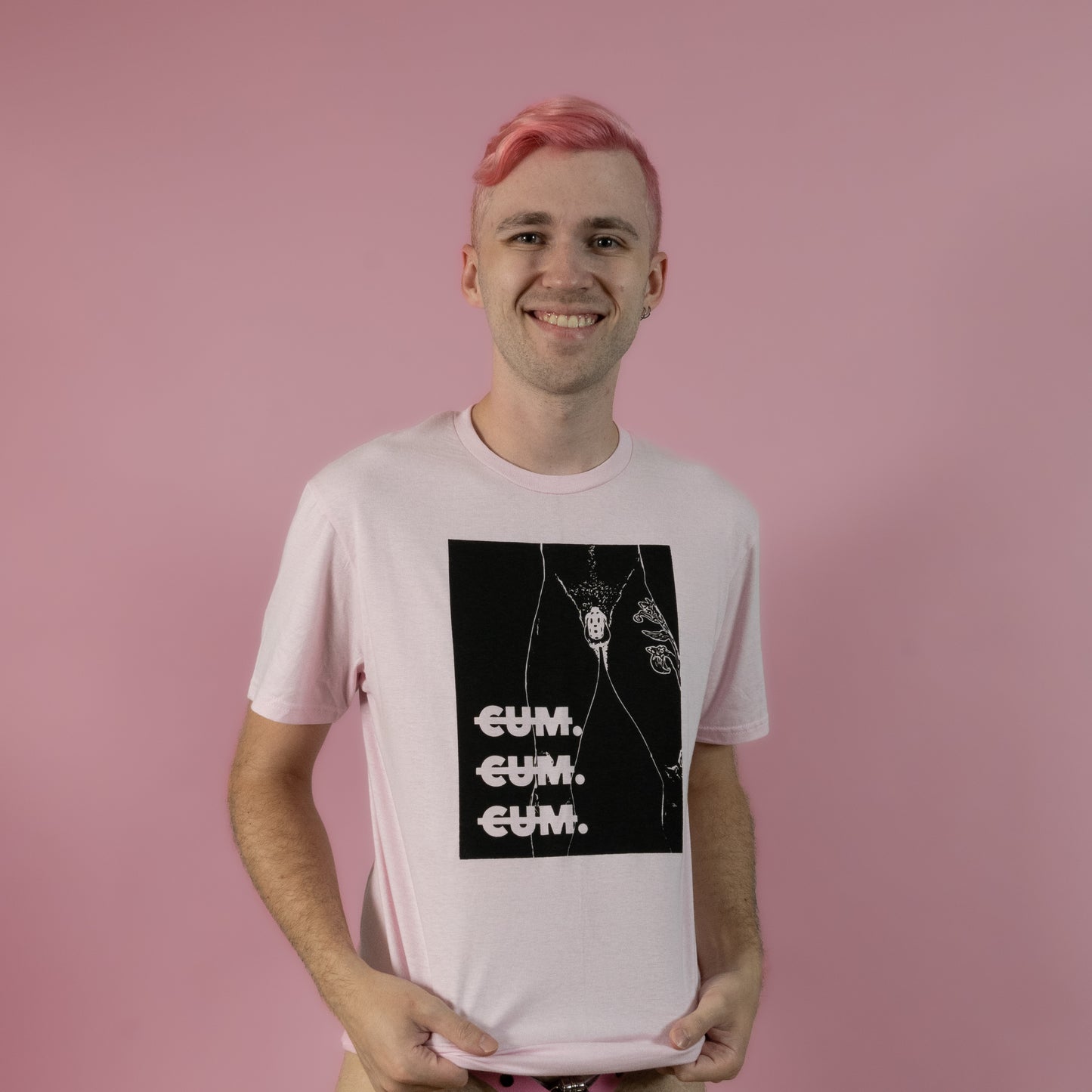 Cum Cum Cum - Pink - T-Shirt