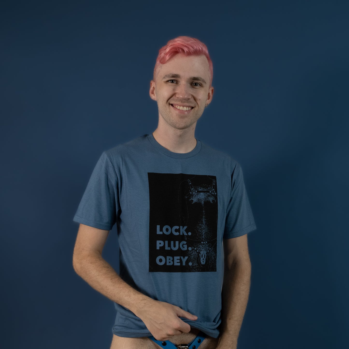 Lock Plug Obey - Indigo - T-Shirt