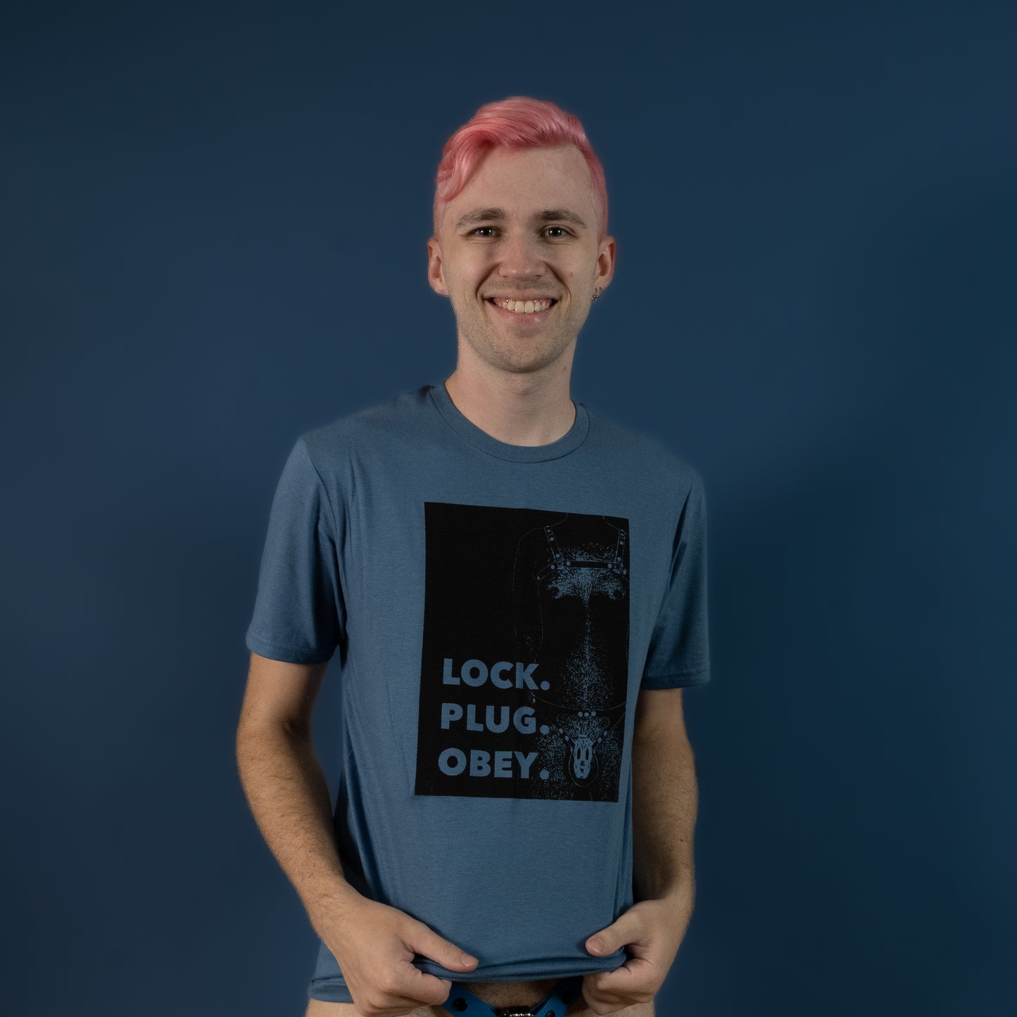 Lock Plug Obey - Indigo - T-Shirt