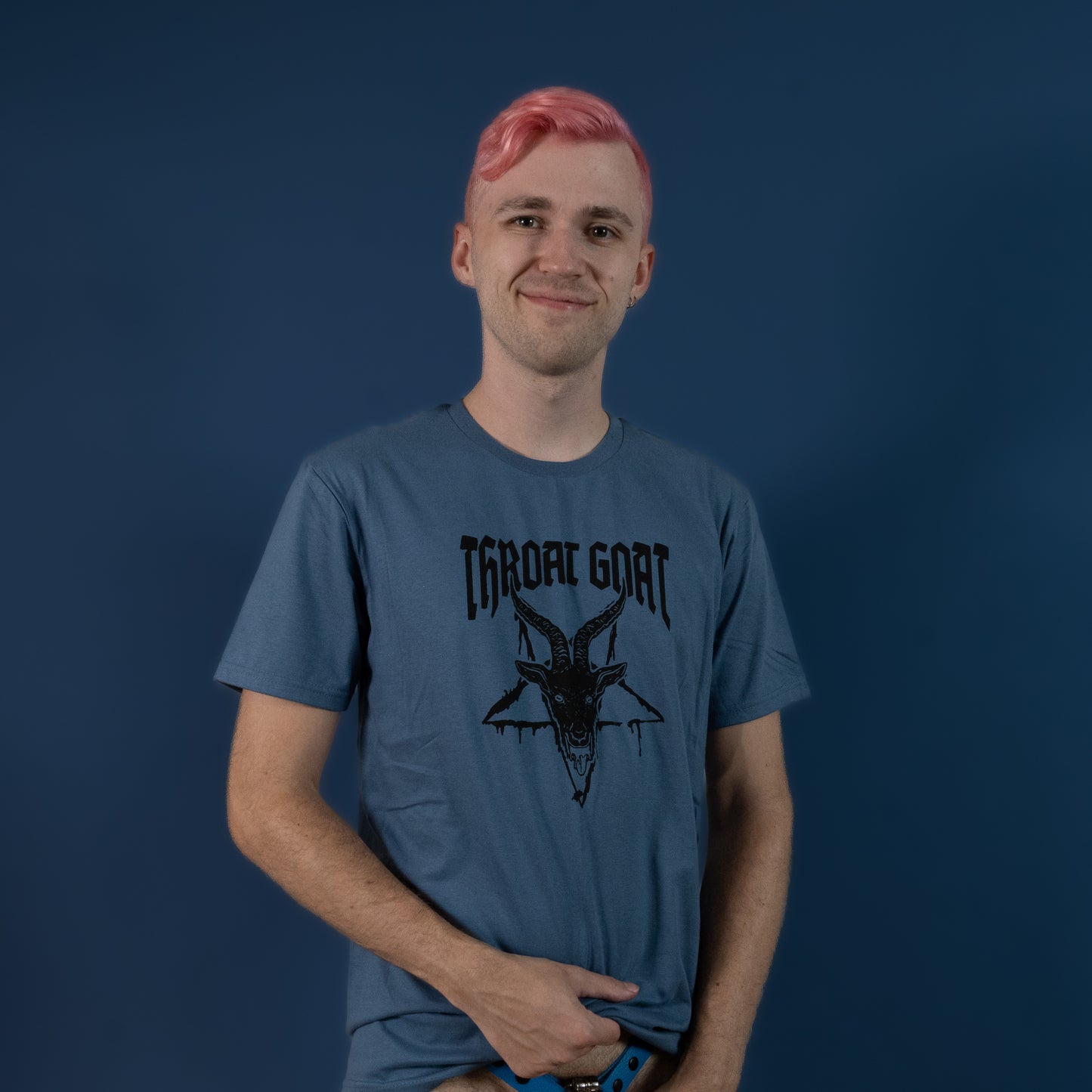 Throat Goat - Indigo - T-Shirt