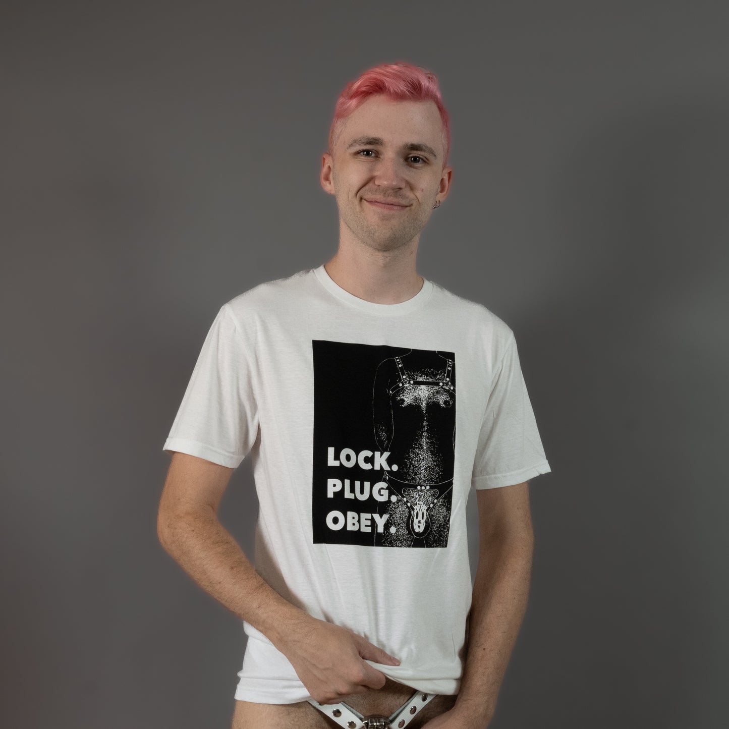 Lock Plug Obey - White - T-Shirt