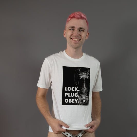 Lock Plug Obey - White - T-Shirt