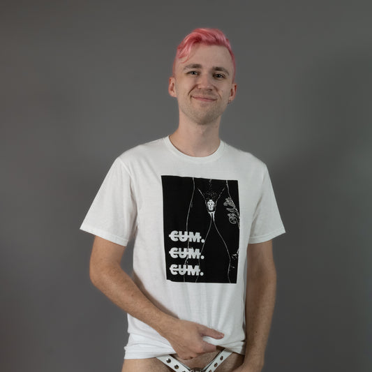 Cum Cum Cum - White - T-Shirt