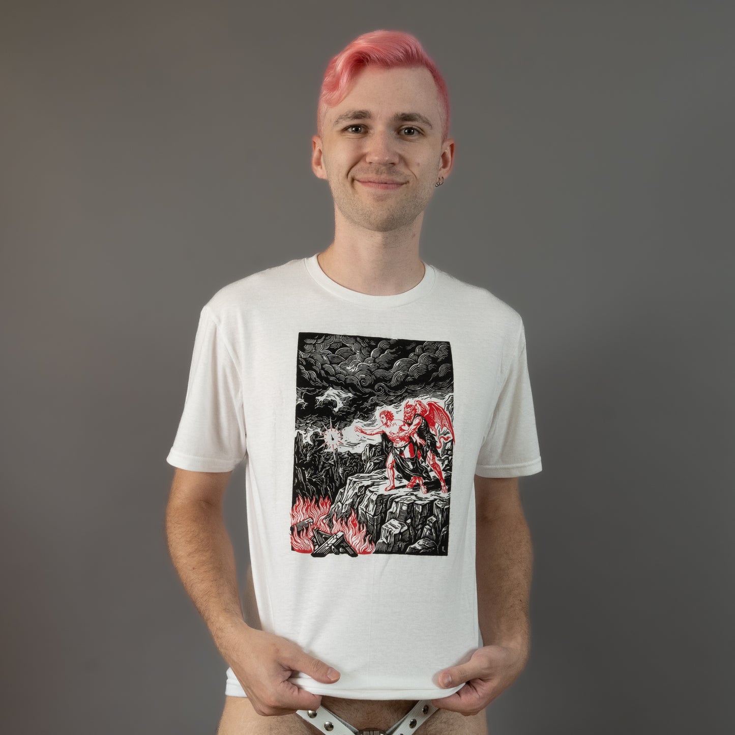 Locked Boy Purgatory - White - T-Shirt