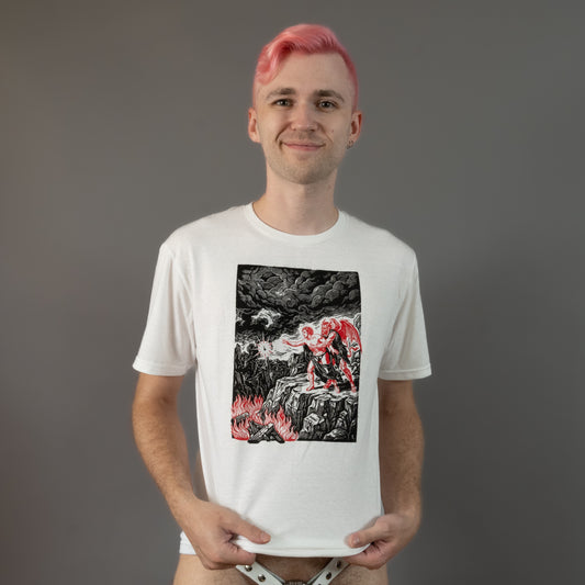 Locked Boy Purgatory - White - T-Shirt