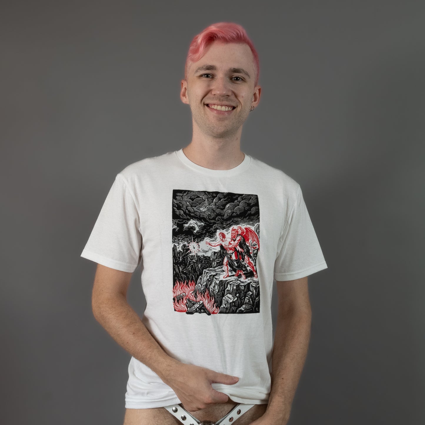 Locked Boy Purgatory - White - T-Shirt