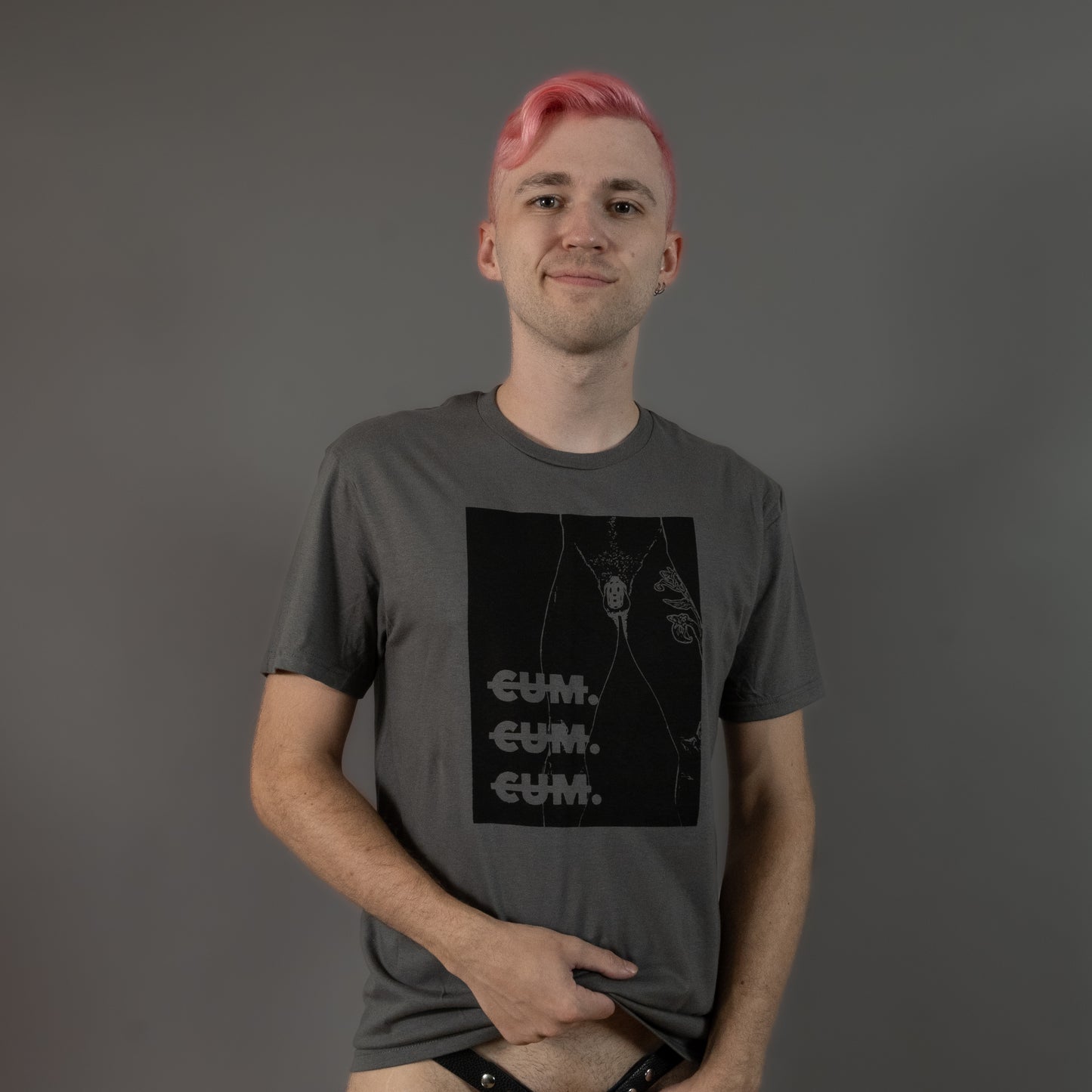 Cum Cum Cum - Charcoal - T-Shirt