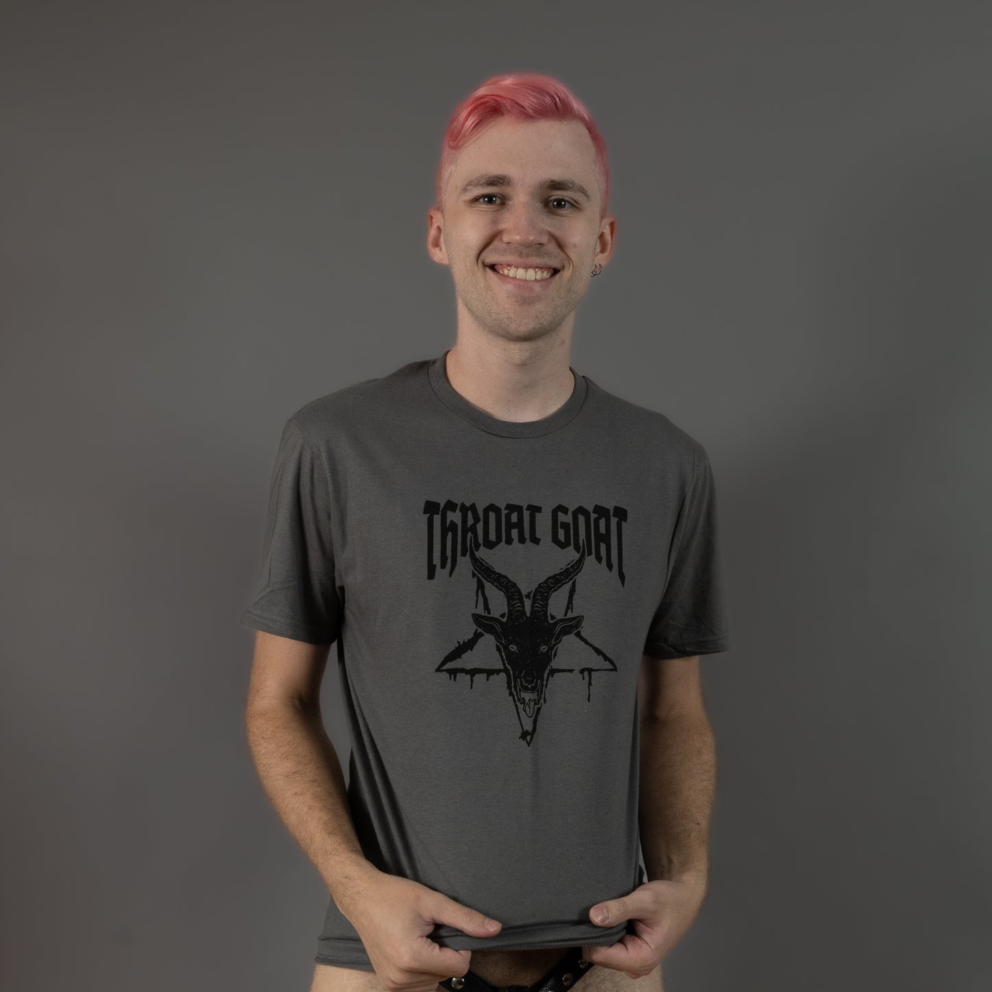 Throat Goat - Charcoal - T-Shirt