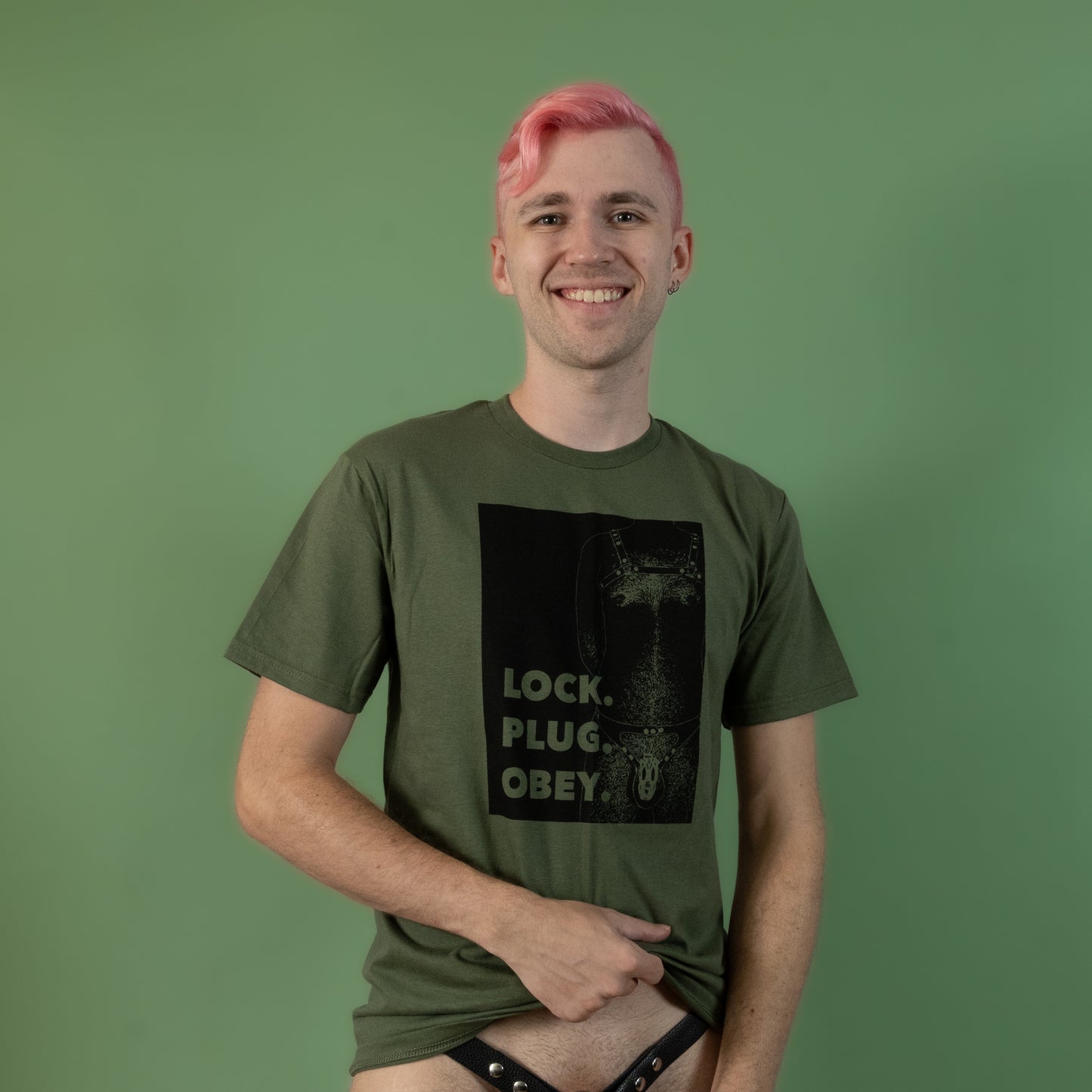 Lock Plug Obey - Green - T-Shirt