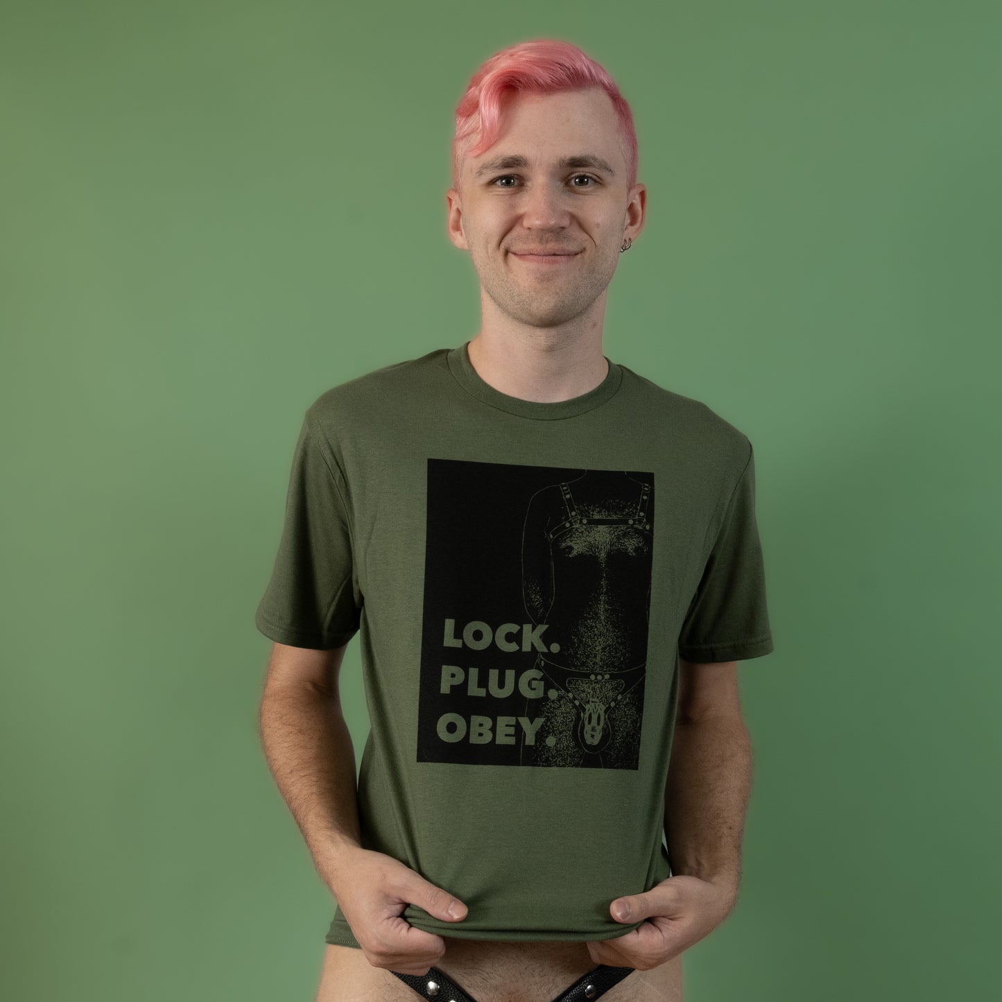 Lock Plug Obey - Green - T-Shirt