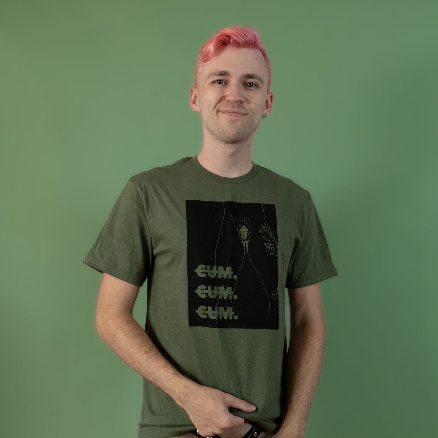 Cum Cum Cum - Green - T-Shirt