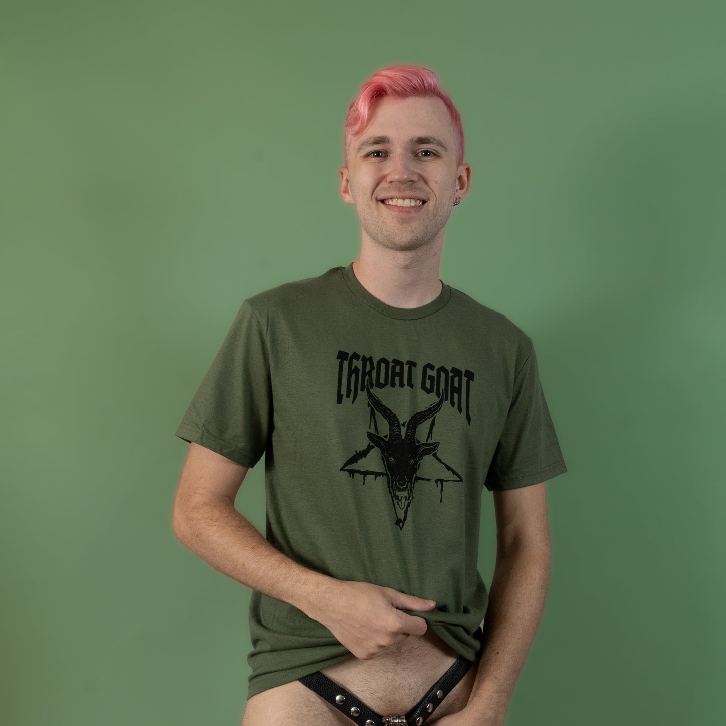 Throat Goat - Green - T-Shirt