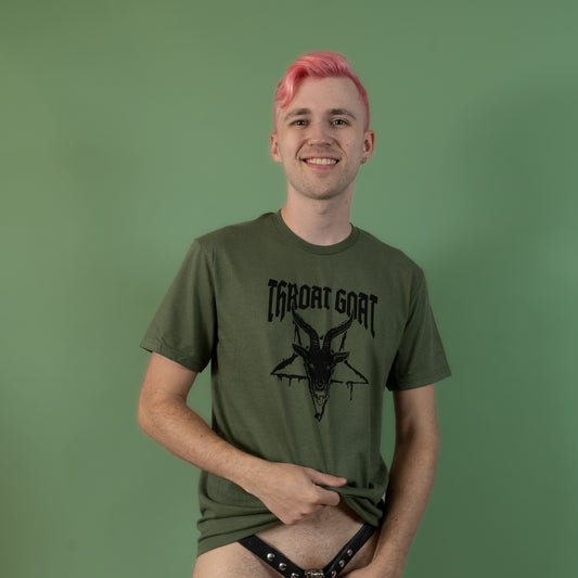 Throat Goat - Green - T-Shirt