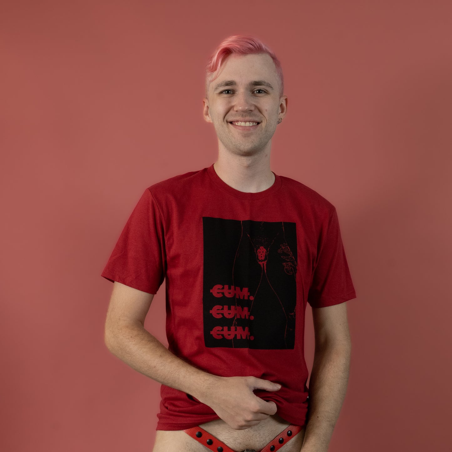 Cum Cum Cum - Red - T-Shirt